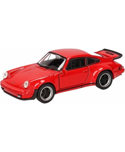 Speelgoed rode Porsche 911 Turbo auto 12 cm - modelauto / auto schaalmodel