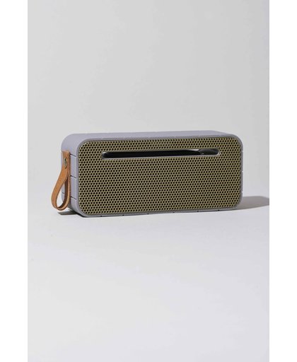 Kreafunk aMove bluetooth speaker Cool Gray / golden front