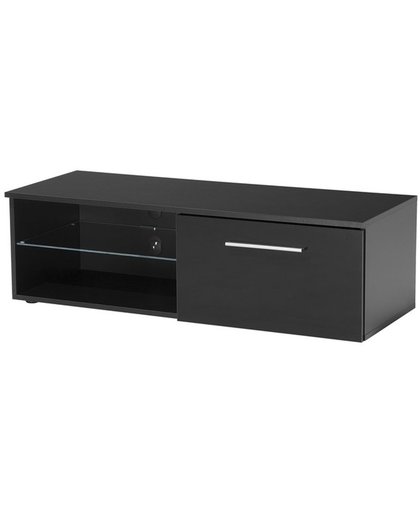 Beliani SELFOSS - TV-meubel - MDF - zwart - 120,5x45x37