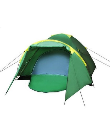 Tent ruim 2 persoons |  groen/geel | Waterdicht | Koepeltent | Lichtgewicht | vistent