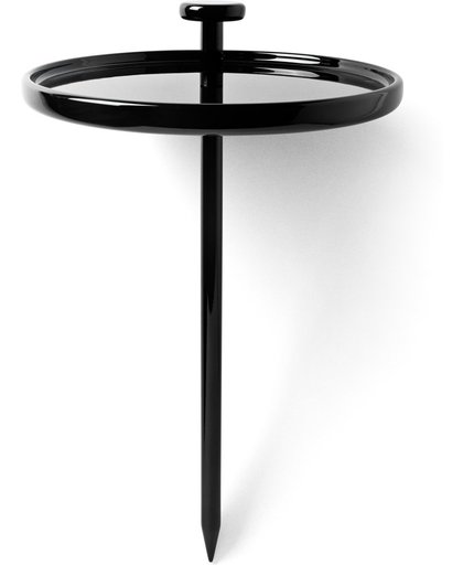 Menu Pin Table, flexibele tafel met 1 pin om in de grond te steken, zwart