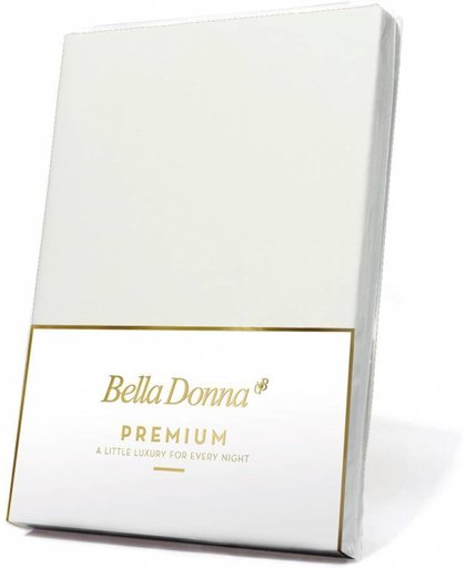 Bella Donna Premium Jersey Hoeslaken - Wolwit (0114)