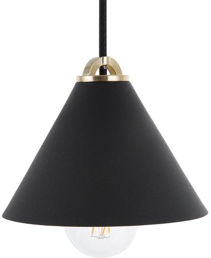 Beliani Aragon - Hanglamp - Staal - zwart - 16x16x169