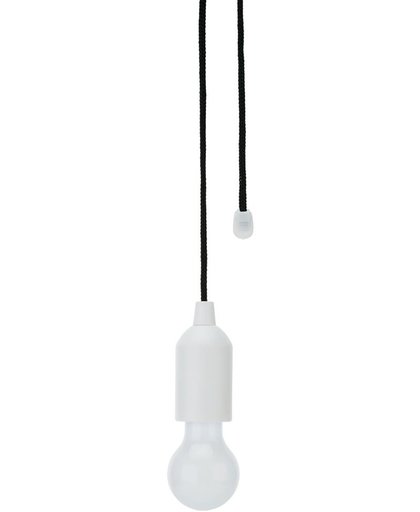 Vdm Hanglamp Met Trekkoord Led Batterij Wit