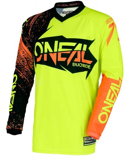 O'Neal Crossshirt Element Burnout Black/Hi-Viz/Orange-L