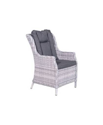 Garden Impressions Marbelle lounge dining stoel wicker cloudy grey