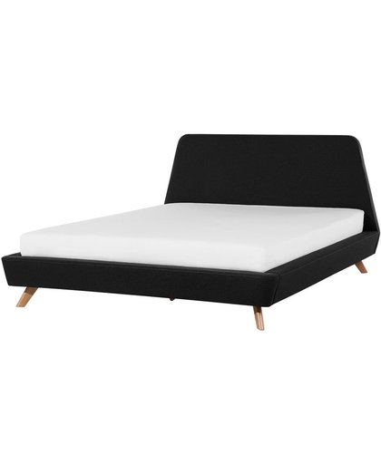 Beliani Vienne - Bed - polyester - zwart - 160 x 200 cm