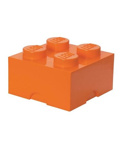 LEGO opbergbox brick 4 - oranje
