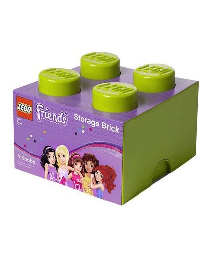 LEGO Friends opbergbox brick 4 - limoengroen