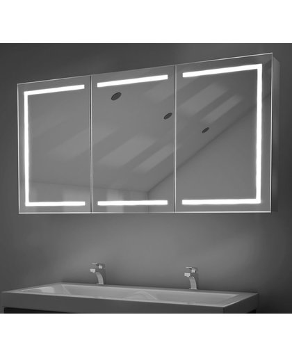 Spiegelkast met hoge lichtopbrengst inclusief spiegelverwarming 120 cm