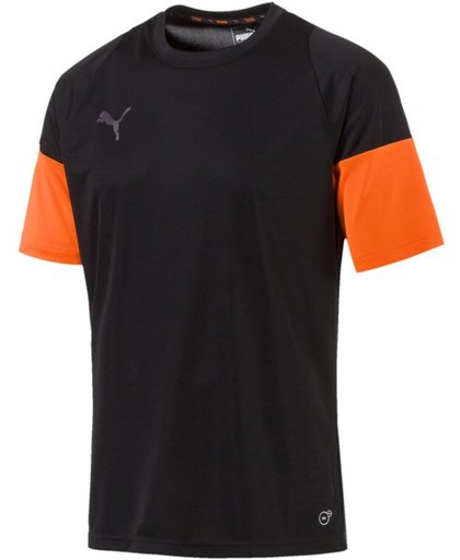 PUMA ftblNXT Shirt Sportshirt Heren - Puma Black-Shocking Orange