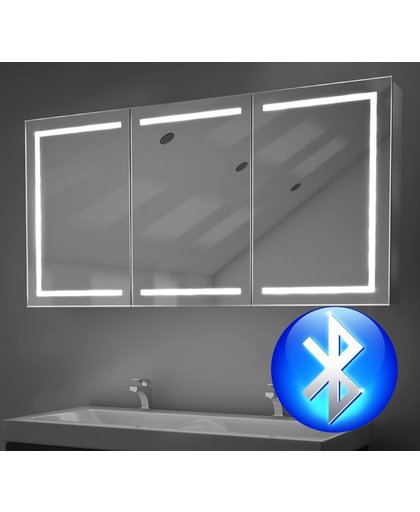 Design spiegelkast met muziek systeem en goede verlichting inclusief spiegelverwarming 120 cm