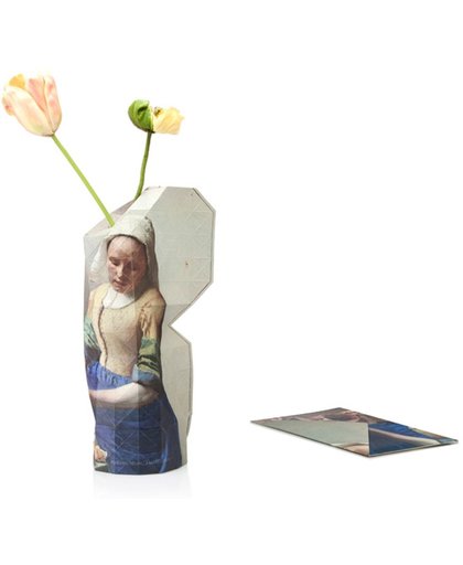 Pepe Heykoop Paper vase cover - Dutch designvaas - Melkmeisje Vermeer