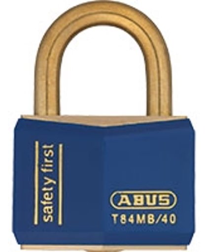 ABUS hangslot, individueel sluitend, kunststof buitenkant, 2 sleutels
