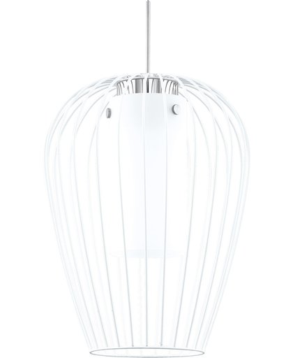 EGLO Vencino - Hanglamp - Draadlamp - 1 Lichts - LED - Ø275mm. - Chroom - Wit