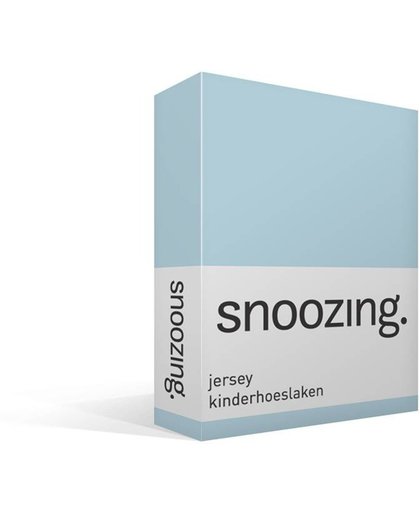 Snoozing - Katoen - Kinderhoeslaken - Junior - 70x150 cm - Hemel