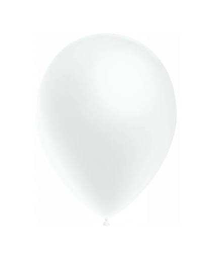 Witte ballonnen metallic 25cm 10 stuks