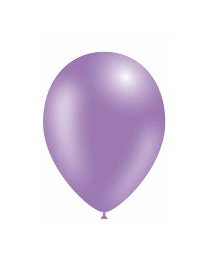 Lavendel ballonnen metallic 25cm 10 stuks