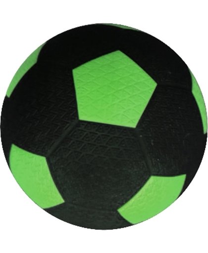 Rubberen straatvoetbal groen maat 5 - met profiel