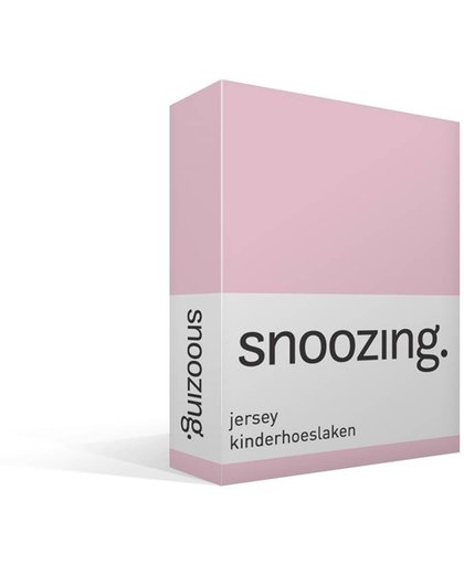 Snoozing - Katoen - Kinderhoeslaken - Junior - 70x150 cm - Roze