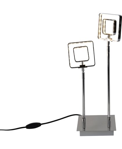 Reality Smack - Tafellamp - 2 lichts - H 455 mm - chroom