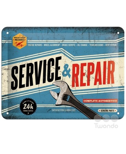 Metalen wandplaat - 3-D- Service & Repair