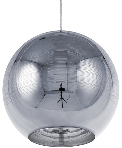 Beliani Asaro - Hanglamp - Aluminium - zilver - 25x25x125