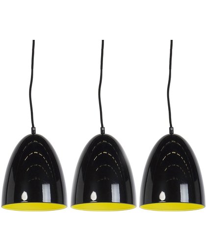 Trio Leuchten Set 3 Pulo - Hanglamp - 3 lichts - H 1350 mm - zwart