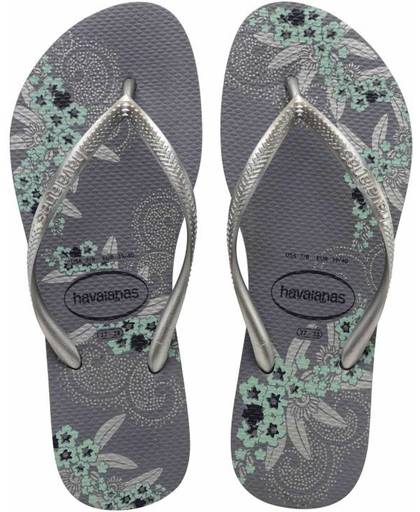 Havaianas slippers slim organic - maat 35/36 - Dames - Grijs steel grey