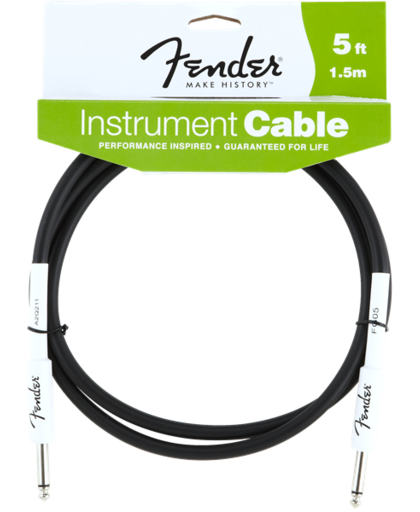 Fender Performance Series Instrument Cable (5ft 1.5M Black)
