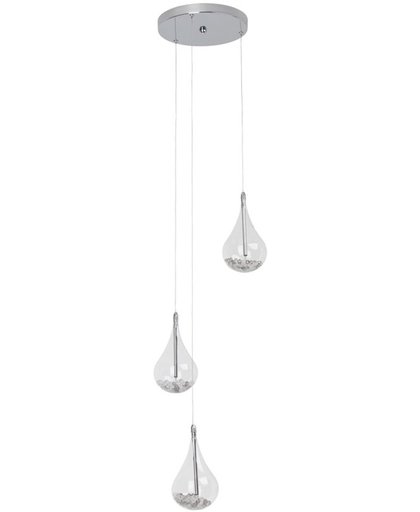 Brilliant Maira - a hanging lamp with three glass drops