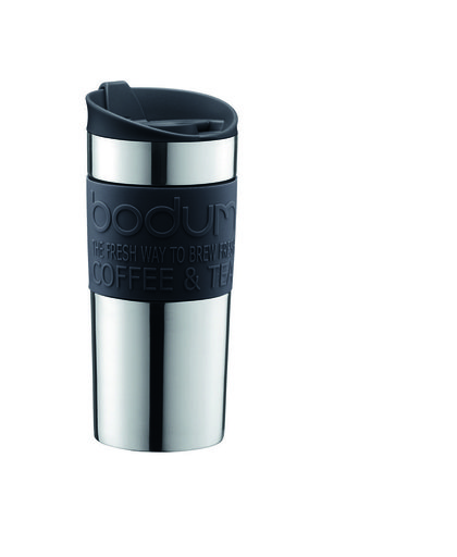 Bodum Travel Mug Reisbeker - 350 ml - RVS - Zwart