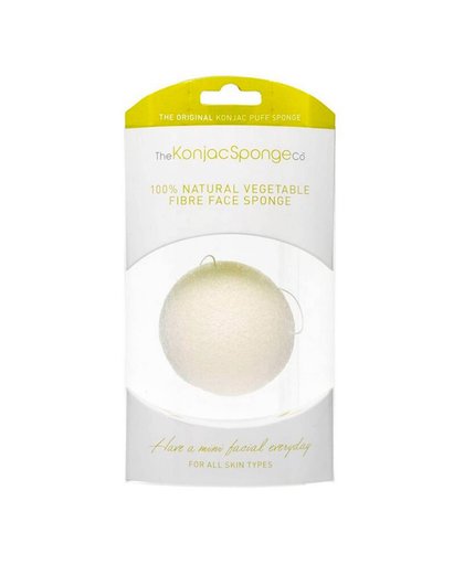 The Konjac Sponge Original Facial Puff Pure White