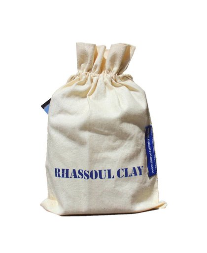 Moroccan Natural Rhassoul Clay 4x50 g Sachets - Calico Bag Reiniging&