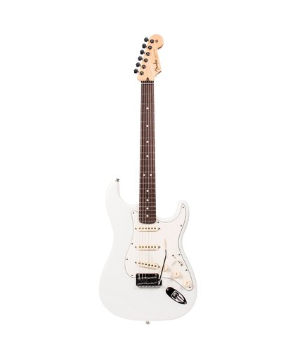 Fender CS Jeff Beck Strat RW OWH Olympic White, Case