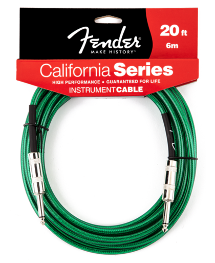 Fender California Cable 6m SG Kabel Surf Green