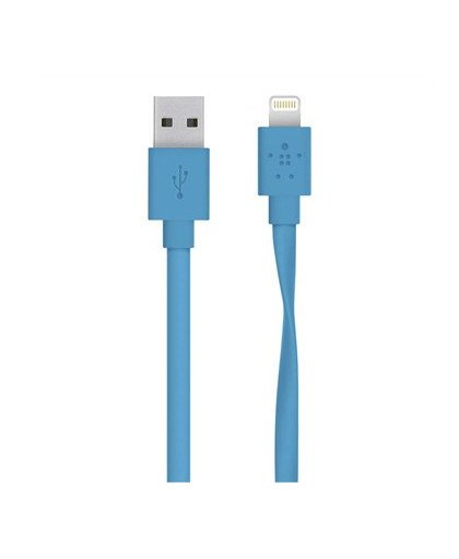 Belkin MIXIT Platte Apple Lightning naar USB Kabel - 1.2 meter - Blauw