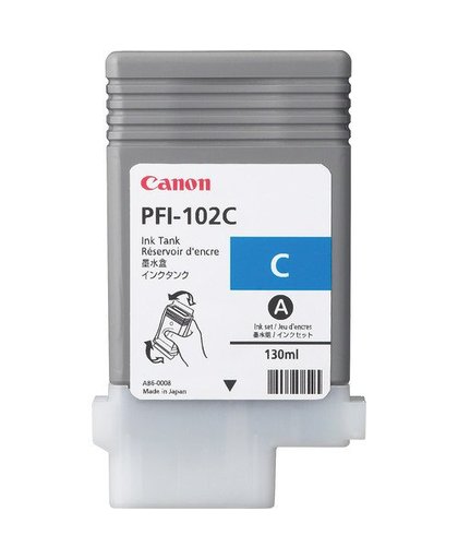 Canon PFI-102C 130ml Cyaan inktcartridge