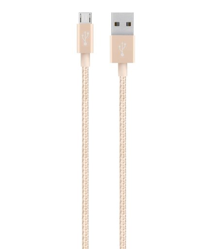 Belkin MIXIT Metallic Micro-USB naar USB Kabel - 1.2 meter - Goud