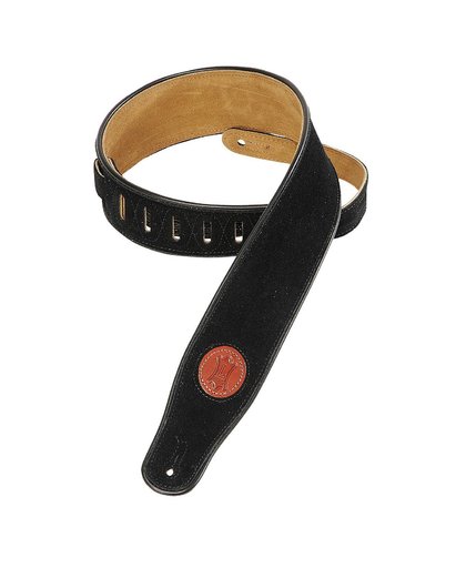 Levys MSS3 Suede Leather Strap, Black