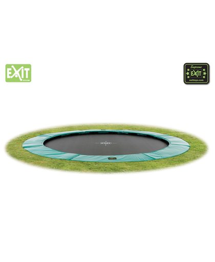 EXIT Supreme groundlevel trampoline ø366cm (12ft) - green