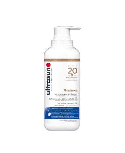 Ultrasun Zonnebrand Glimmer SPF20 - 400 ml