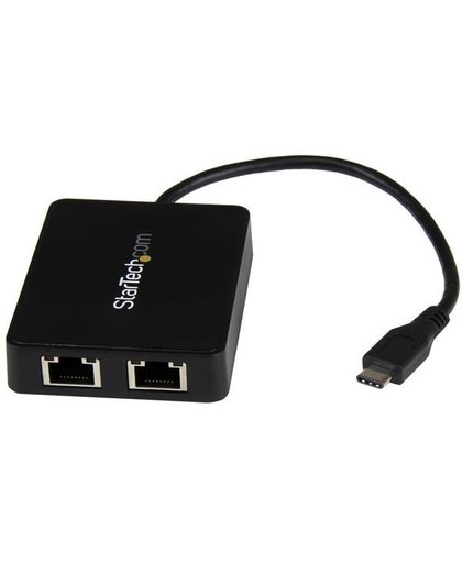 Startech.com USB-C to Dual Gigabit Ethernet Adapter with USB (Type-A)