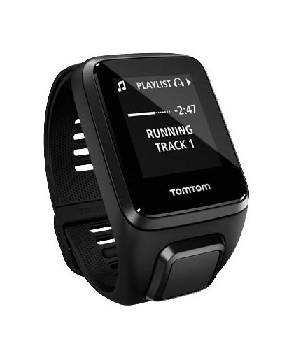 TomTom Spark 3 Cardio + Music, zwart (L) sport horloge