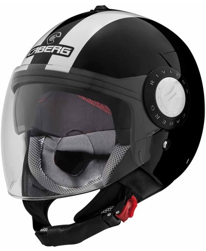 Caberg Riviera V3 Legend Jet Helmet Black White XS