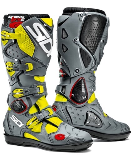 Sidi Crossfire 2 SRS Boots Yellow- Fluo Grey