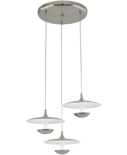 EGLO  Toronja - Hanglamp - 3 Lichts - Ø460mm. - Nikkel-Mat, Glanzend Wit