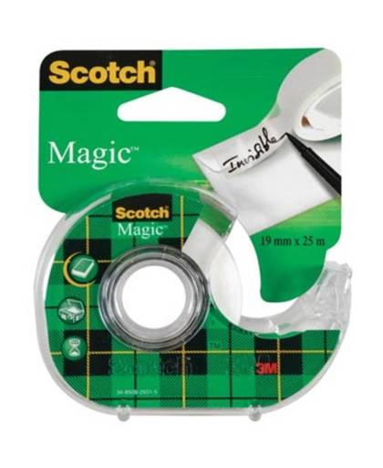 Scotch® Magic™ Tape, Navulbare Dispenser, 19 mm x 25 m