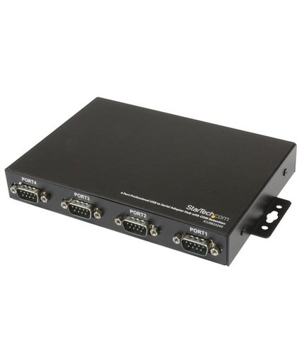StarTech.com Professionele USB naar 4 Seriële Poort Adapter Hub met COM-behoud hub & concentrator