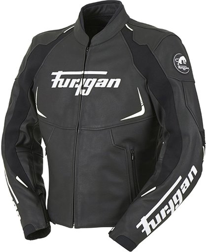 Furygan Spectrum Leather Jacket Black White M